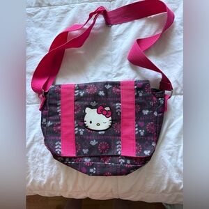 Small Hello Kitty Pink and Black Crossbody Bag